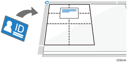 Illustration of ID card in portrait orientation