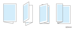 Illustration of folding copied sheets