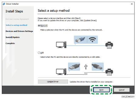 Driver installer illustration