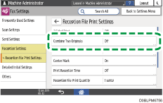 Operation panel screen illustration