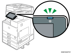 Main power indicator illustration