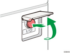 Main power switch illustration