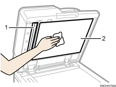 One-pass duplex scanning ADF illustration numbered callout illustration