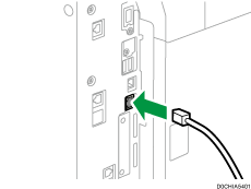 illustration of connecting Ethernet cable