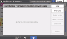 Ilustración de la pantalla del panel de mandos
