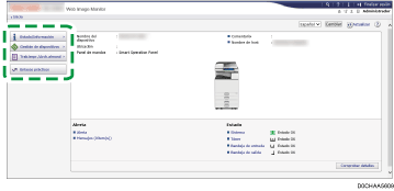 Ilustración de la pantalla del navegador web