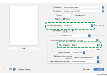Ilustración de la pantalla del driver