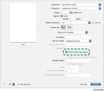 Ilustración de la pantalla del driver