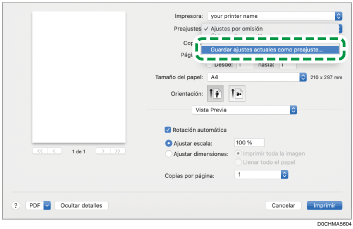 Ilustración de la pantalla del driver