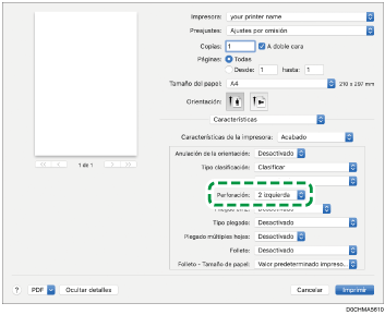 Ilustración de la pantalla del driver
