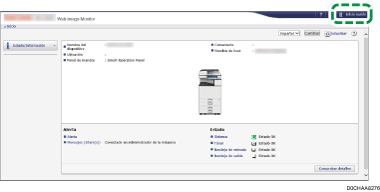 Ilustración de la pantalla del navegador web