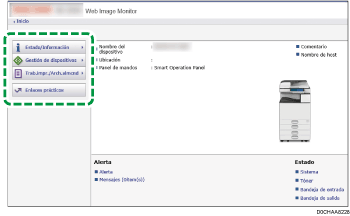 Ilustración de la pantalla del navegador web