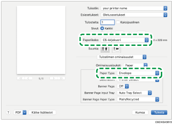 Kuva ohjaimen näytöstä