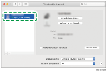 Kuva ohjaimen näytöstä