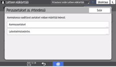 Käyttöpaneelin näyttö