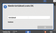 Käyttöpaneelin näyttö