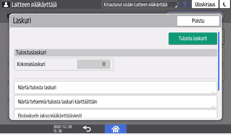 Käyttöpaneelin näyttö