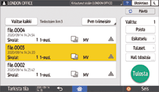 Käyttöpaneelin näyttö