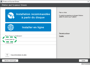 Illustration de l'écran Pilote