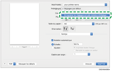 Illustration de l'écran Pilote