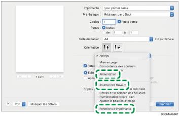 Illustration de l'écran Pilote