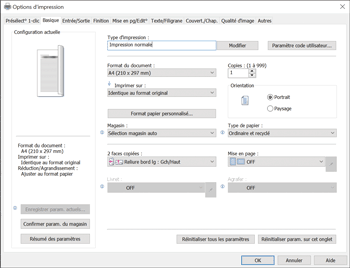 Illustration de l'écran Pilote