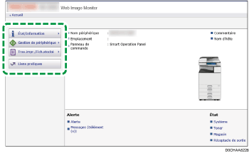 Illustration de l’écran du navigateur Web