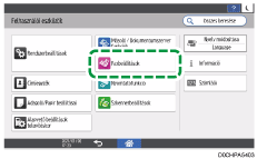 A kezelőpanel ismertetése