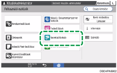 A kezelőpanel ismertetése