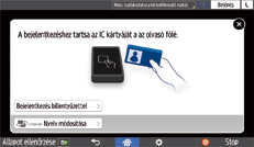 A kezelőpanel ismertetése