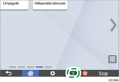 A kezelőpanel ismertetése