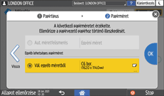 A kezelőpanel ismertetése