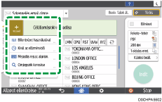 A kezelőpanel ismertetése