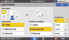 A kezelőpanel ismertetése