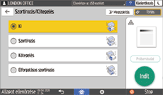 A kezelőpanel ismertetése