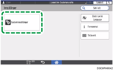 Illustrasjon av betjeningspanelet