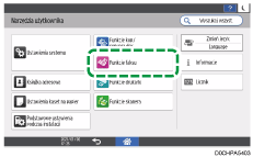 Illustrasjon av betjeningspanelet