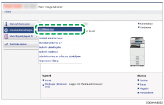 Skjermillustrasjon for nettleser