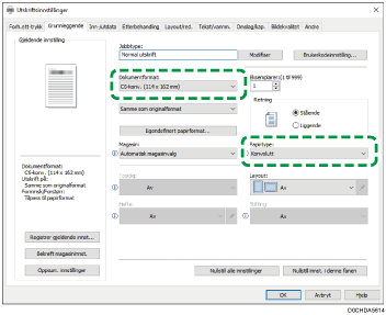 Illustrasjon av driverskjerm
