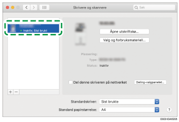 Illustrasjon av driverskjerm