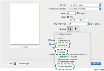 Illustrasjon av driverskjerm