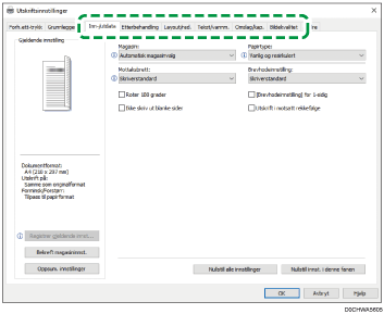 Illustrasjon av driverskjerm