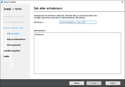 Illustrasjon av driverinstallasjon