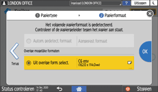 Afbeelding van bedieningspaneel