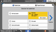 Afbeelding van bedieningspaneel