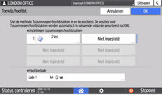 Afbeelding van bedieningspaneel