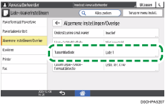 Afbeelding van bedieningspaneel