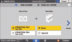 Afbeelding van bedieningspaneel