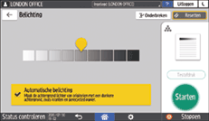 Afbeelding van bedieningspaneel