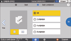 Afbeelding van bedieningspaneel